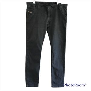 Diesel Krooley-ne Jogg Jeans Washed Black Men's Size W38 C670M *FLAW